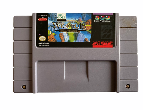Snes True Golf Wicked 18 Video Game Super Nintendo T1118