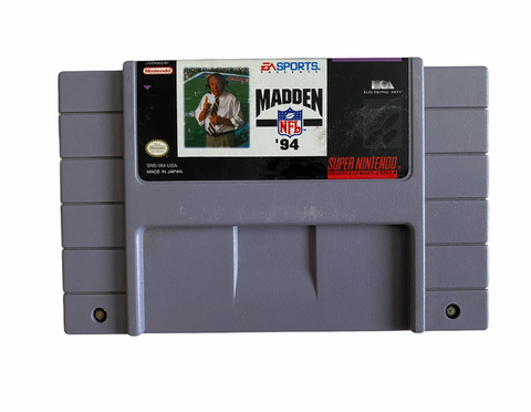 Nintendo Snes Madden 94 Video Game T1122