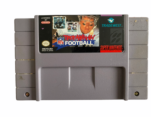Nintendo Snes Troy Aikman Nfl Football Video Game T1124