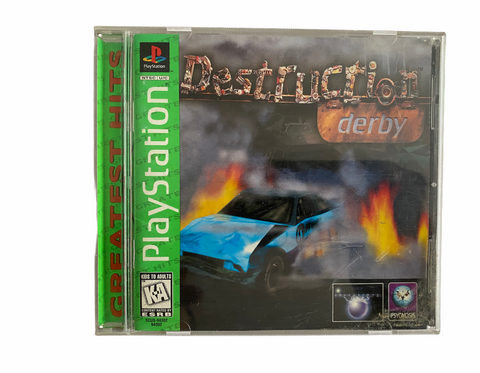 Playstation Destruction Derby Video Game PS1 T1125