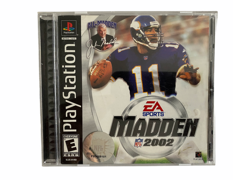Playstation Madden Nfl 2002 Video Game PS1 T1125