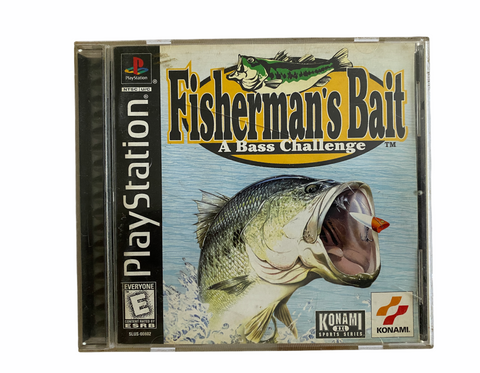 Playstation Fisherman's Bait A Bass Challenge Video Game PS1 T1125