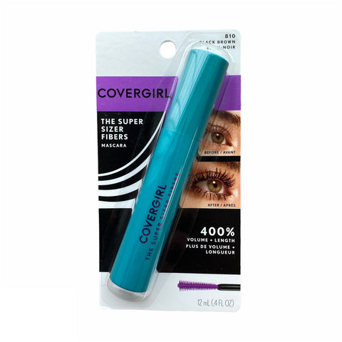 Lot Of 2 Covergirl Mascara The Super Sizer Fibers Black Brown 810