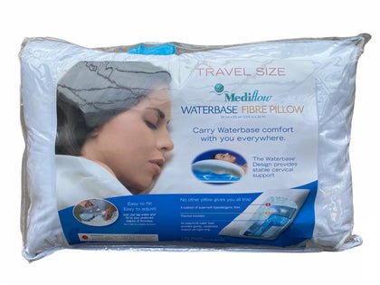 Mediflow Fiber Original Water Pillow Therapeutic Travel Size