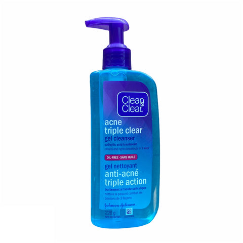 Lot Of 4 Clean And Clear Acne Triple Clear Gel Cleaner