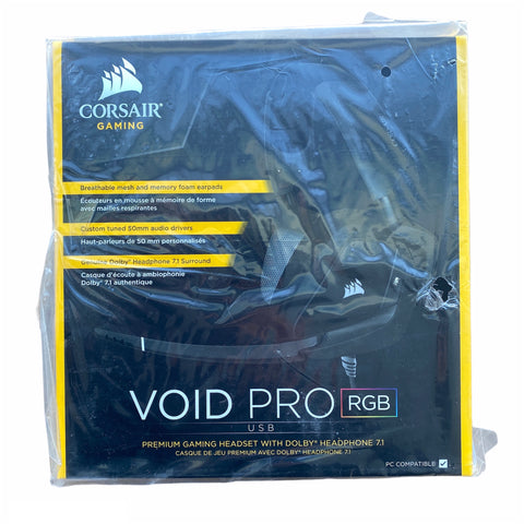 Pc Corsair Headset Void Pro RGB Gaming Wired Usb Black