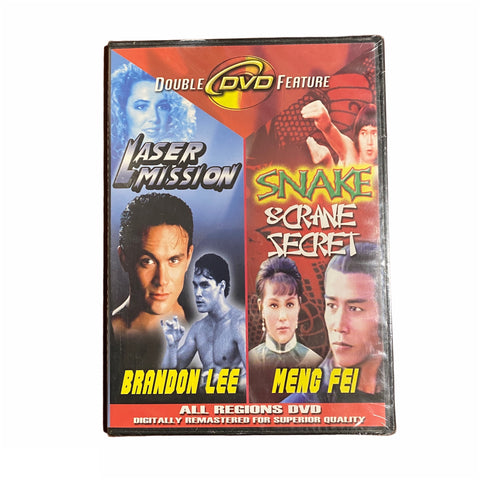 Double Feature Dvd Laser Mission / Snake & Crane Secret T1314