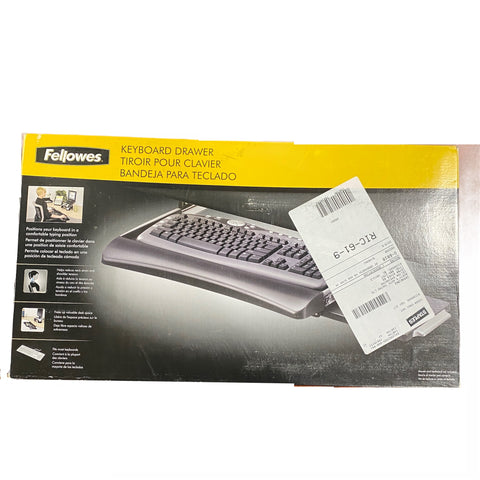 Fellowes Keyboard Drawer Antimicrobial Protection Open Box (center 14)