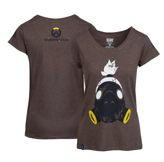 Overwatch Women T-Shirt Size Small Expresso Roadhog MUR10