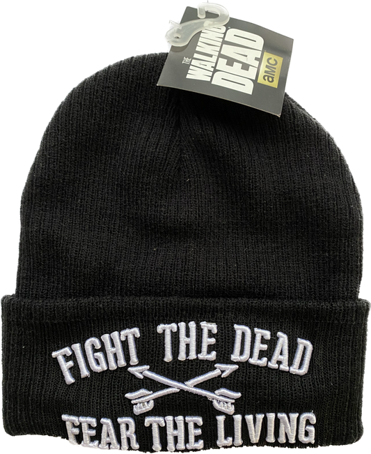 HAT TUQUE WALKING DEAD FIGHT THE DEAD WATCHMEN CUFF BLACK W/ARROW(BCKC2JK8WAD)