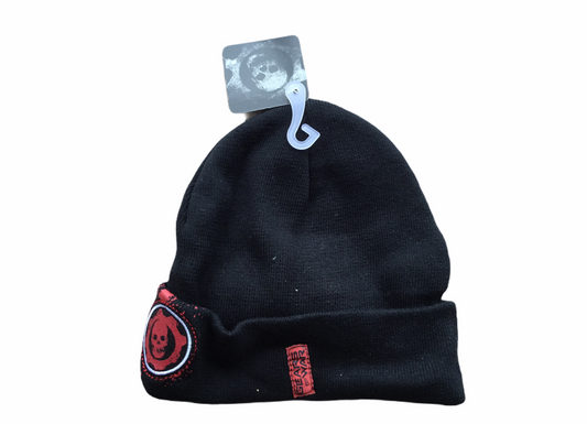 Gears Of War Hat Black With Visor One Size Fits All Tuque