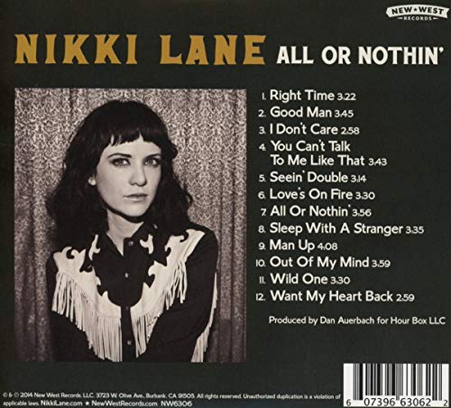 All Or Nothin' [Audio CD] Nikki Lane