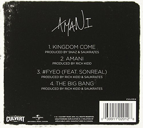 Amani [Audio CD] Saukrates