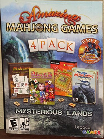 Amazing Mahjong Games 4 Pack Mysterious Lands with Bonus Lamp of Aladdin Game