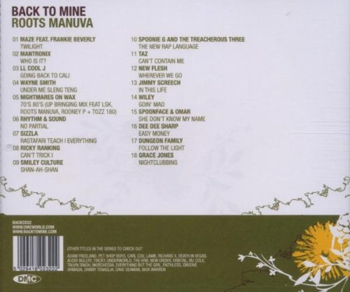 Back To Mine [Audio CD] Roots Manuva