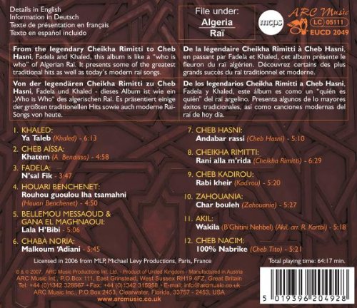 Best Of Algerian Rai [Audio CD] VARIOUS ARTISTS