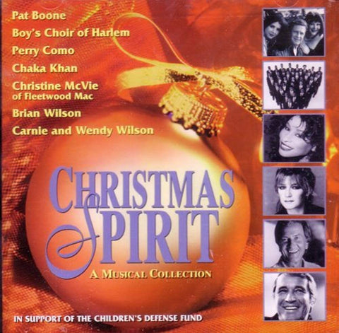 Christmas Spirit - A Musical Collection [Audio CD] Pat Boone; Boy's Choir Of Harlem; Perry Como; Chaka Khan; Christine McVie Of Fleetwood Mac; Brian Wilson and Carnie and Wendy Wilson