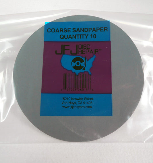 JFJ EASY PRO SANDPAPER COARSE BLACK (10/PACK)