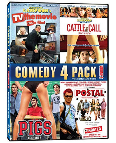 Comedy 4-Pack Volume 2 (TV The Movie / Cattle Call / Pigs / Postal) [DVD]