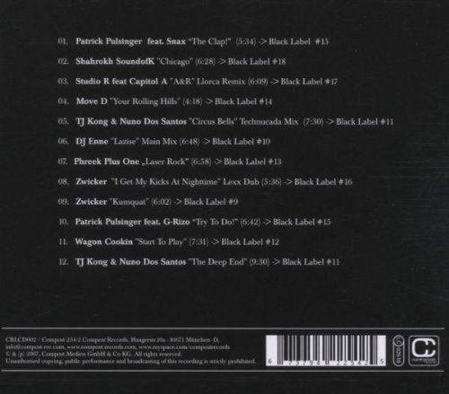 Compost Black Label Series Vol.2 [Audio CD] VARIOUS ARTISTS
