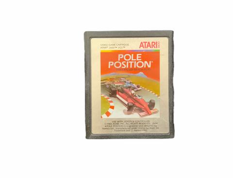 Atari 2600 Pole Position Video Game Cartridge Manual Vintage Retro T831