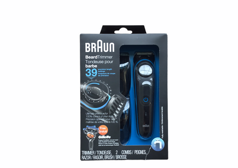 Braun Beard Trimmer Includes 2 Combs Razor Brush (Center 14)