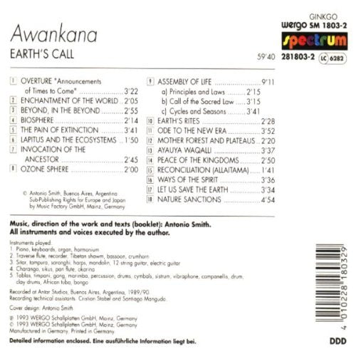 Earth's Call [Audio CD] Awankana|Smith|Awankana