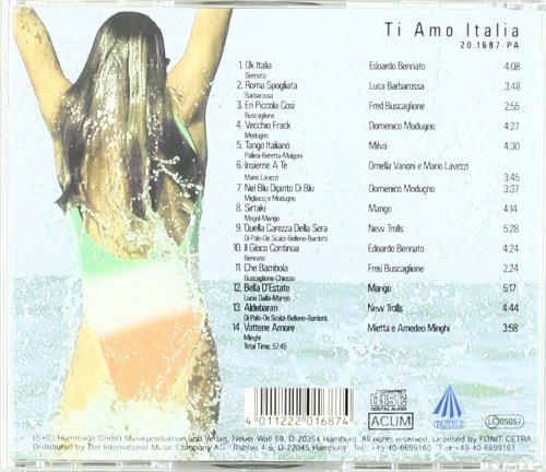 Edoardo Bennato, Luca Barbarossa, Fred Buscaglione, Milva, New Trolls.. [Audio CD]