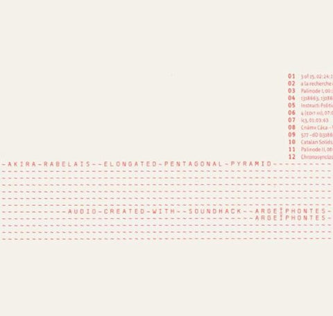 Elongated Pentagonal Pyramid [Audio CD] Akira Rabelais