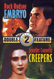 Embryo & Creepers Double Feature DVD Rock Hudson Jennifer Connelly