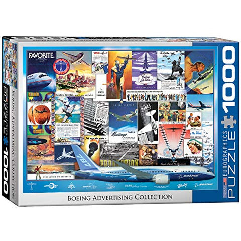 Eurographics 6000-0932 Boeing Vintage Ads Collection 1000 Piece Puzzle