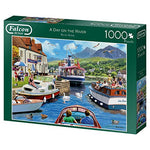 Falcon Deluxe A Day on The River Jigsaw Puzzle (1000 Pieces)