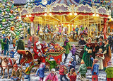 Falcon Deluxe Christmas Town & Carousel Jigsaw Puzzle (2 x 1000 Pieces)