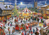 Falcon Deluxe Christmas Town & Carousel Jigsaw Puzzle (2 x 1000 Pieces)