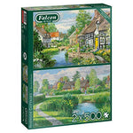 Falcon Deluxe Riverside Cottages Jigsaw Puzzles (2 x 500 Pieces)