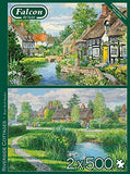 Falcon Deluxe Riverside Cottages Jigsaw Puzzles (2 x 500 Pieces)