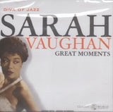 Great Moments [Audio CD] Vaughn, Sarah