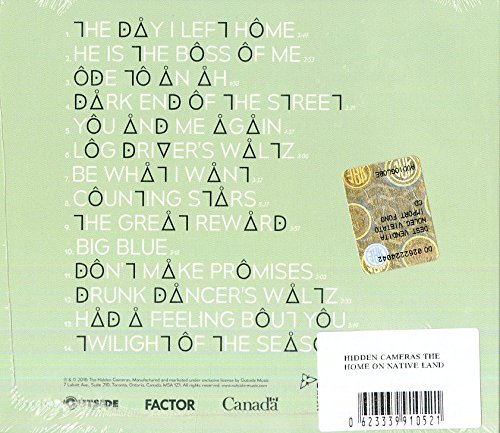 Home On Native Land [Audio CD] The Hidden Cameras