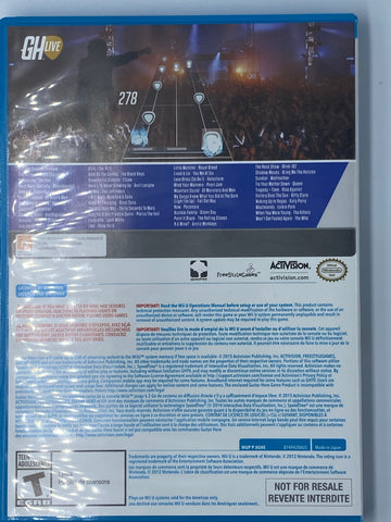 GUITAR HERO LIVE - NINTENDO WII U - USED GAMES