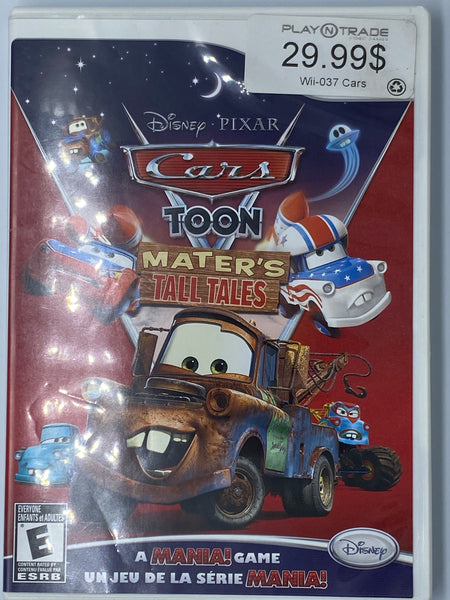 CARS TOON MATER'S TALL TALES DISNEY - NINTENDO WII USED