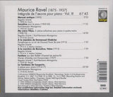Integrale de L'uvre Pour Piano Vo [Audio CD] RAVEL,MAURICE