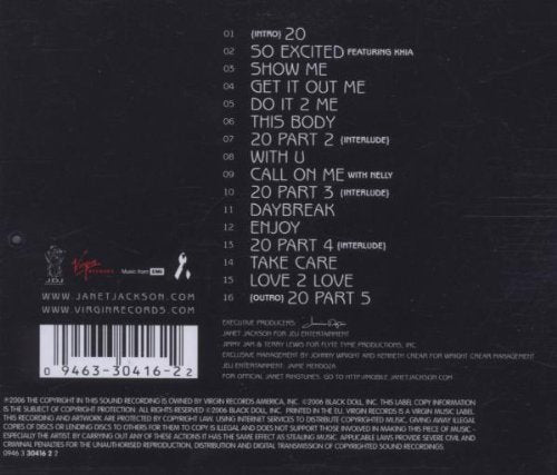 JACKSON JANET / 20 YO [Audio CD] Jackson, Janet