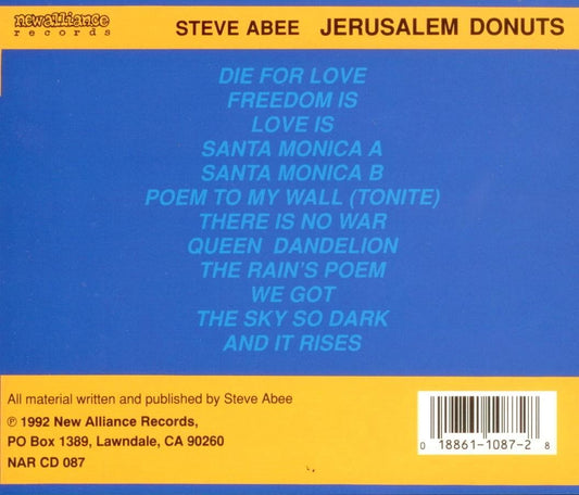 Jerusalem Donuts [Audio CD] Abee, Steve