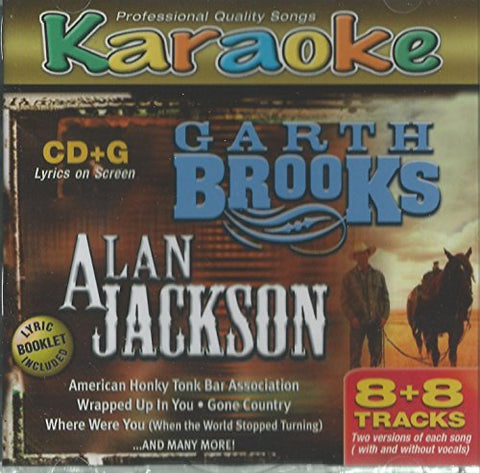 Karaoke Bay Garth Brooks & Alan Jackson 8x8 Multiplex CDG [Audio CD] Alan Jackson and Garth Brooks