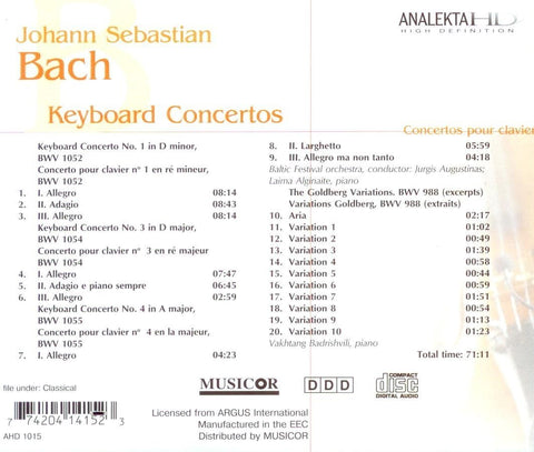 Keyboard Concertos [Audio CD]