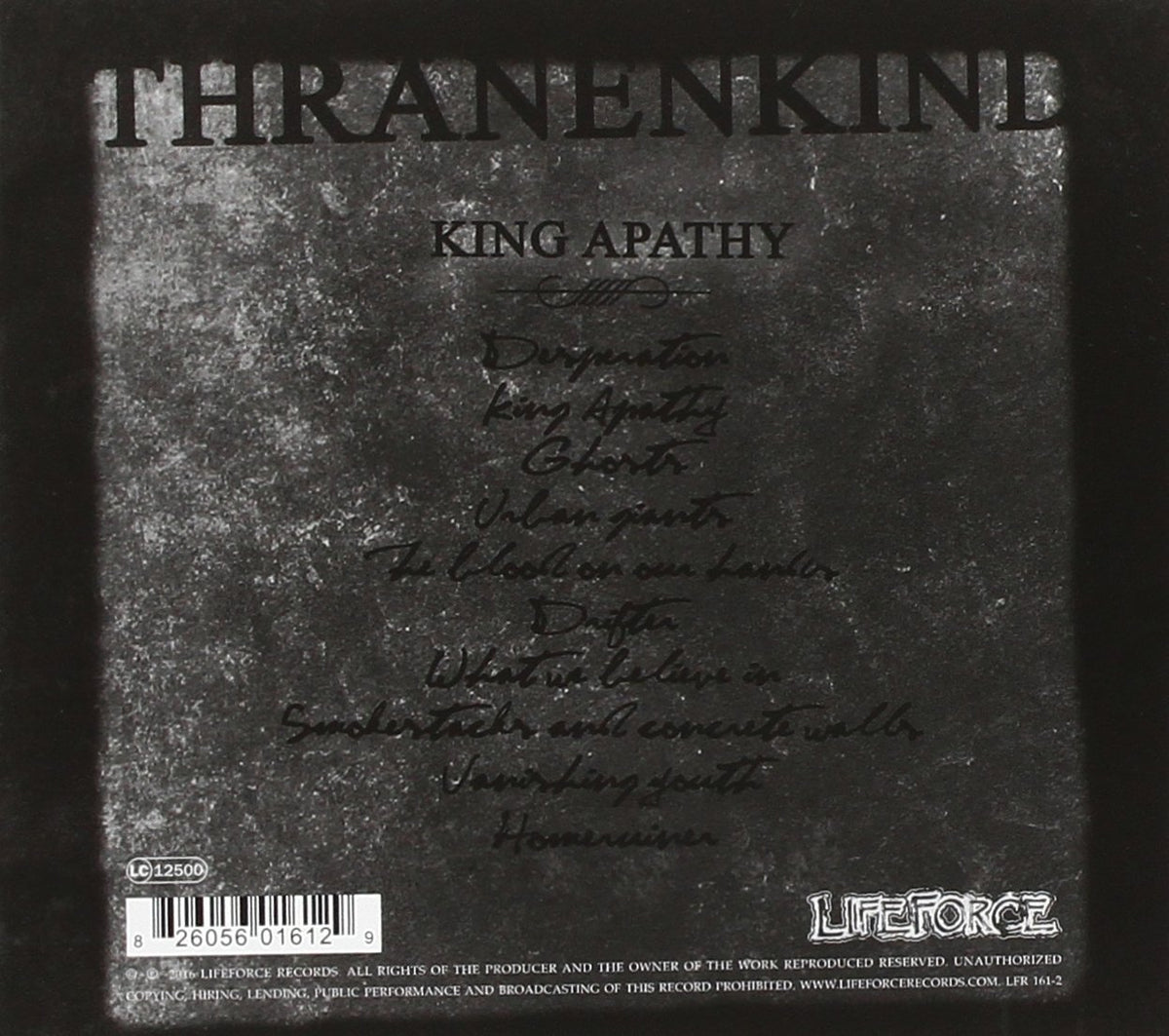 King Apathy [Audio CD] THRANENKIND