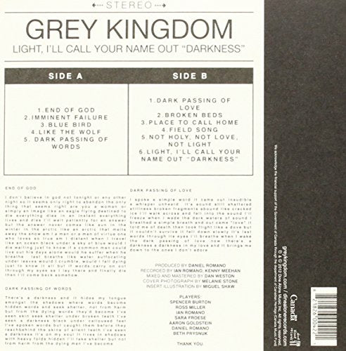 Light, I'Ll Call Your Name Out Darkness [Audio CD] Grey Kingdom