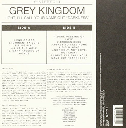 Light, I'Ll Call Your Name Out Darkness [Audio CD] Grey Kingdom