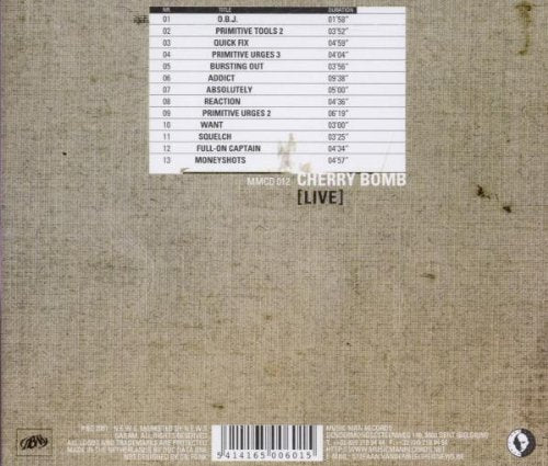 Live [Audio CD] Cherry Bomb