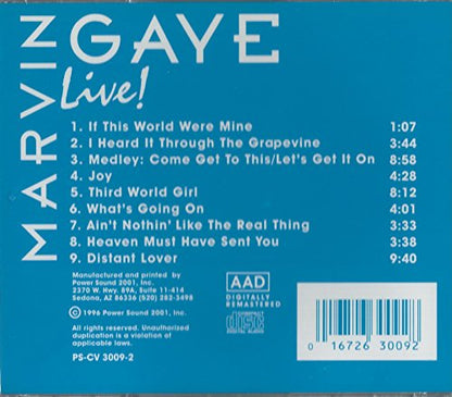 Live [Audio CD] Marvin Gaye